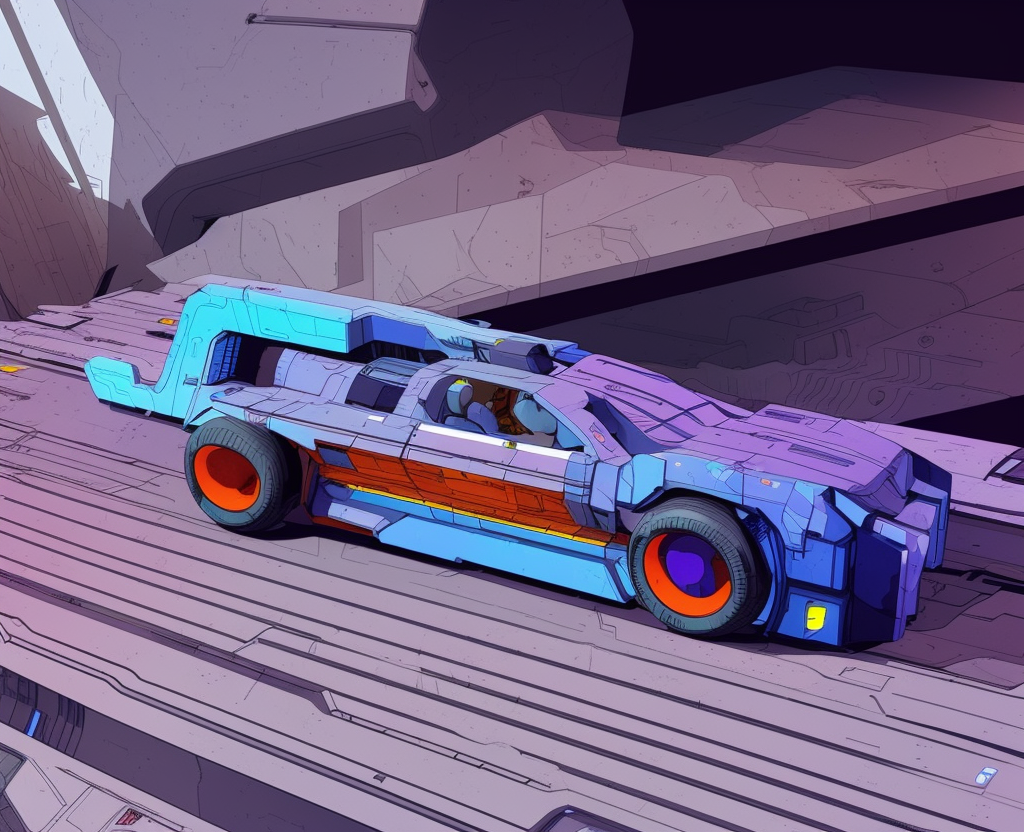 00557-2764539988-ComplexLA style, a cyberpunk volvo car driving on a road, high resolution, very detailed,.png