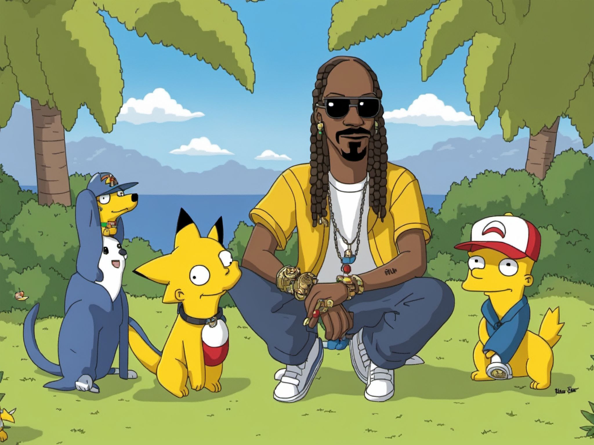 00031-20230820153213-7778-Snoop Dogg as a Pokemon trainer, simpstyle _lora_SDXL-simpstyle-Lora_1_, Very detailed, clean, high quality, sharp image.jpg