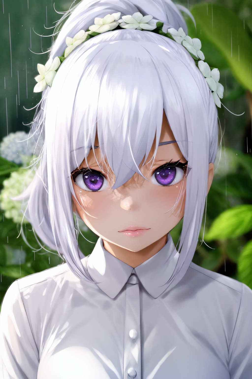 02481-832519130-1girl, by fumihiko, fumihiko, 1girl, eyebrows hidden by hair, hair between eyes, ponytail, purple eyes, white hair, blurry, blur.png