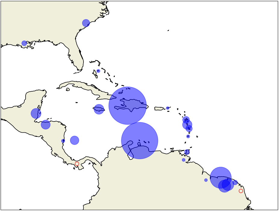 latin america map