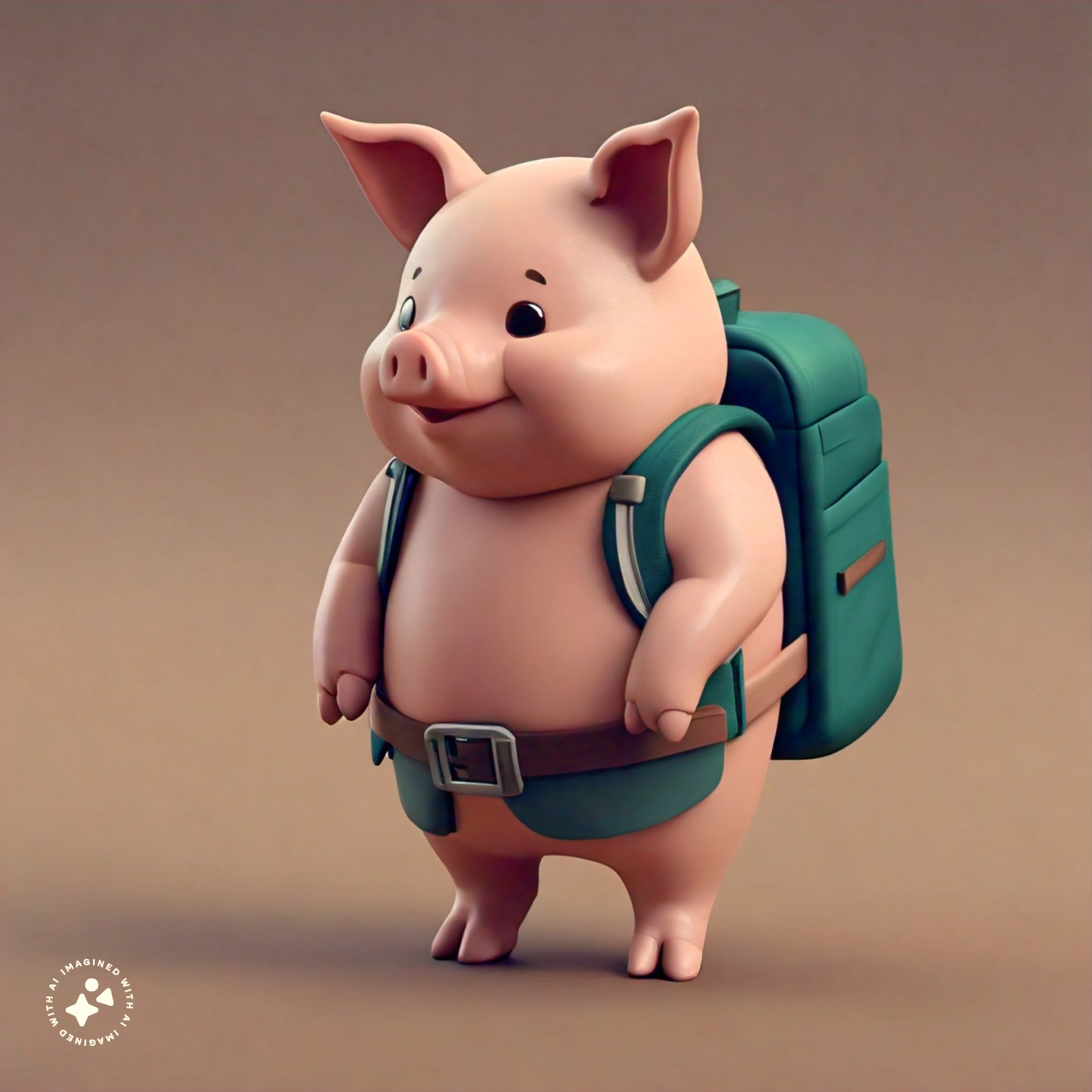 A pig wearing a backpack.jpeg